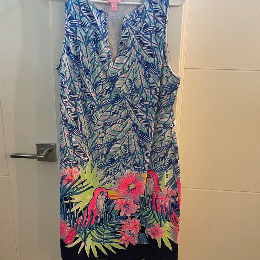Lilly Pulitzer Tropical Blue and Green Dress